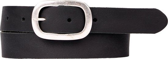 Petrol industries Plus Size Van Zon Mode Riem 30599 Vrouwen Leer Basic Zilverkleurig Klassieke gesp Broekriem 105 cm