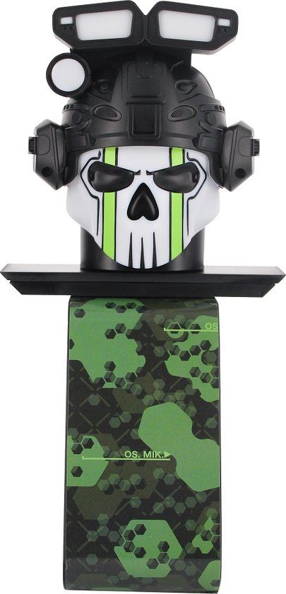 Exquisite Gaming Cable Guys Ikon - Call of Duty - Ghost Logo Light Up Telefoon & Controller Oplader/Houder