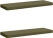 vidaXL - 2-delig - Coussin de banquette - VUGHT - 2 - pièce - 100% - Polyester - Olive