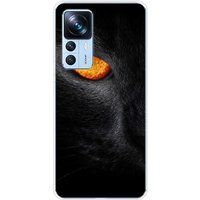 1001 coques Xiaomi Bedrukt siliconen hoesje compatibel met Xiaomi Mi 12T, Xiaomi Mi 12T Pro Oeil de panthere