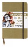 Darwi Schetsboek A6 140 g Kaki groen 80 vellen