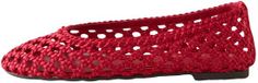 Next - Femme - Ballerines tissées Forever Comfort® en satin - Rouge