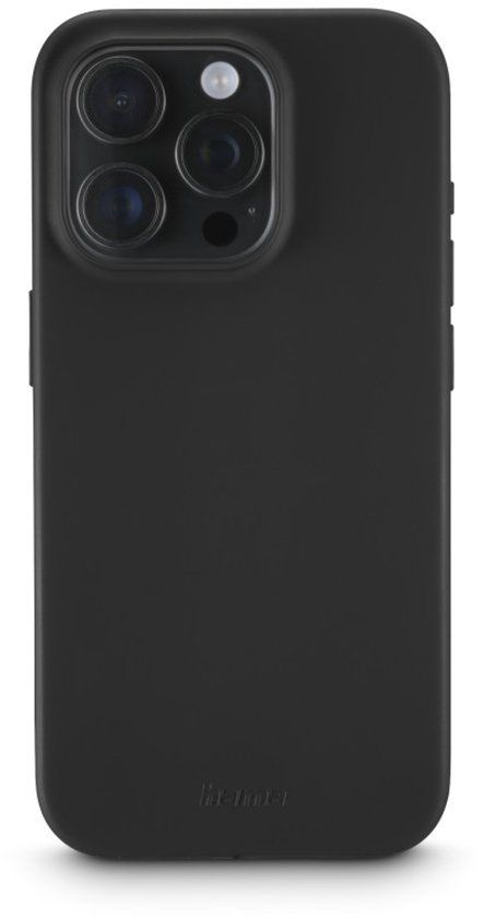 Hama hoesje geschikt voor Iphone 16 Pro - Fantastic Feel cover - Zwart