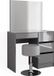 Vicco Kaptafel Sherry, Gris, 90 cm avec miroir et tabouret