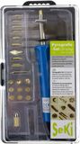 SeKi 313574 pyrografieset soldeerbout, blauw