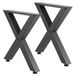 VEVOR Tafelpoten, 750 x 760 mm, staal, X-frame, 2 stuks