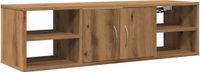 vidaXL Wandkast 101x30x29 cm bewerkt hout artisanaal eikenkleurig