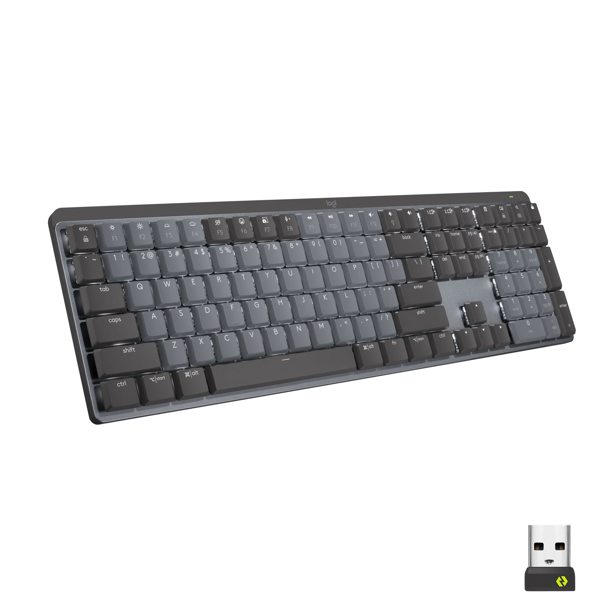 Logitech MX Mechanical - Draadloos Mechanisch Toetsenbord - Clicky - QWERTY US International