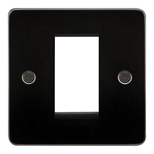 Knightsbridge FP1GGM modulaire frontplaat, plat diafragma, 1 G, gunmetal