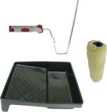Veba Versluis Paint En Non-Paint B.V. Verfroller anti spat lakroller profi schilderset met softgrip beugel en verfbak 25 cm