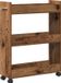 vidaXL Kast met wiel, antiek hout, 60 x 22 x 79 cm