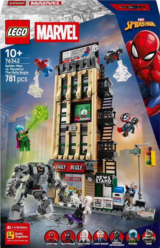 LEGO - Super Heroes LEGO Marvel Spider-Man vs. Mysterio: de Daily Bugle Bouwpakket - 76342