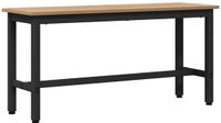 vidaXL Banc de salle à manger 100 x 32,5 x 48,5 cm bois d'ingénierie et acier