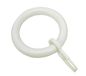 Gardinia Gordijnringen voor gordijnroedes, Ø28 mm, inclusief gordijnhaken, 10 stuks, breedte ring: 8 mm, kunststof, wit