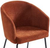 Vente-unique Set tafel KOMONI + 4 stoelen MORONI - Gelakt wit en terracotta