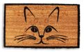 Home Elements: Paillasson avec motif de chat, 43 x 73 cm
