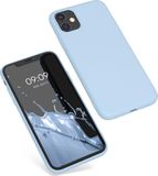 kwmobile telefoonhoesje geschikt voor Apple iPhone 11 - Back cover in mat lichtblauw
