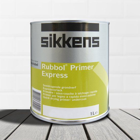 Sikkens Rubbol Primer Express Wit - 1 liter - Grondverf - Buiten - Mat - Kleurcode W05