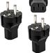 SURIGHT Schuko-stekker - Set van 2 - Stroomadapter CEE7/7 naar C13 - Europese Schuko-stekker op koude apparaten - Pc - Monitor