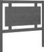 vidaXL Hoofdbord - 95,5x4x100 cm - Massief Grenenhout - Grijs