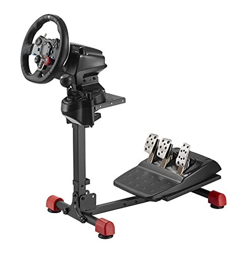 OPLITE WHEEL STAND GT - Universal Steering Wheel, Bottom Bracket en Gearbox Support compatibel met alle Logitech-, Thrustmaster- en Fanatec-producten.