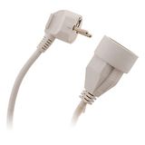 Zenitech Verlengkabel, 16 A, 2P+T, HO5VV-F 3G1,5 mm², wit, 5 m