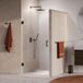 Brauer Void - Porte de douche - Verre transparent - 90 x 200 cm - Réversible - incl. Revêtement en verre - PVD Gunmetal Brossé