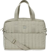 Jollein Luiertas Puffed Moos Olive Green - Schoudertas - Polyester - 42 x 30 x 13 cm