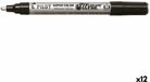 4230 Pilot Permanente markeerstift Wegwerpbaar Zilverkleurig (12 Stuks)