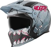 Bogotto Radic Onix 22.06 Casque moto - Gris/Rouge - Taille S