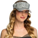 Boland Zonneklep Glam zilver