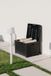 Merkloos Compact Box van kunststof 120 liter antraciet 73 x 50 x 46,5 cm
