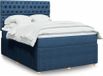 Maison Exclusive - Boxspringbed met matras, bleu, 160x200 cm, textile