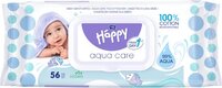 Bella Baby Happy Wet Wipes Aqua Care - 56 stuks - 99% Water - Watermeloenextract - 100% Katoen