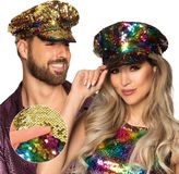 Boland Pet kapitein Rainbow switch Multi - 58 - Volwassenen - Unisex - Glitter and Glamour