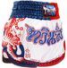 Twins Special FBGVL 4 YANT Tiger Muay Thai Short - Rouge/Blanc/Bleu - Taille XL