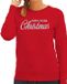 Bellatio Decorations Shoppartners Bv Foute Kersttrui / sweater - Merry Fucking Christmas - zilver / glitter - rood - dames - kerstkleding / kerst outfit S
