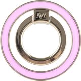 AVY Ringhouder Standaard | Vinger Houder | Compatibel met MagSafe | 360° Draaibaar | Smartphone Grip | Tijdloos Design | Stijl & Grip | Roze