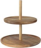 Home Deco Factory Etagere - 2 laags - acacia hout - naturel