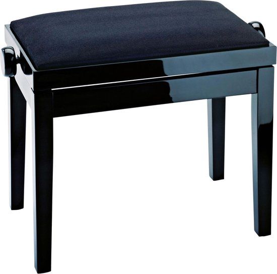 König & Meyer 13901 Piano Bench - Gloss Velvet Black