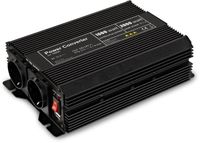 Goobay 12V naar 230V Gemodificeerde Sinus Spanningsomvormer - 1000W - Premium - Zwart