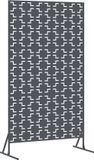 vidaXL Privacyscherm 100 x 50 x 180 cm Staal Antraciet