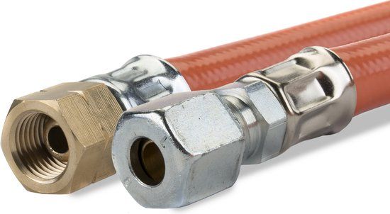 Gimeg Gasslang PVC 1/4 Inch Links - Oranje