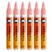 Molotow One4All 227HS acryl marker (4,0 mm lijndikte, zeer dekkend en permanent, sneldrogend, navulbaar, voor bijna alle ondergronden) 6 stuks kleur 244 koraal