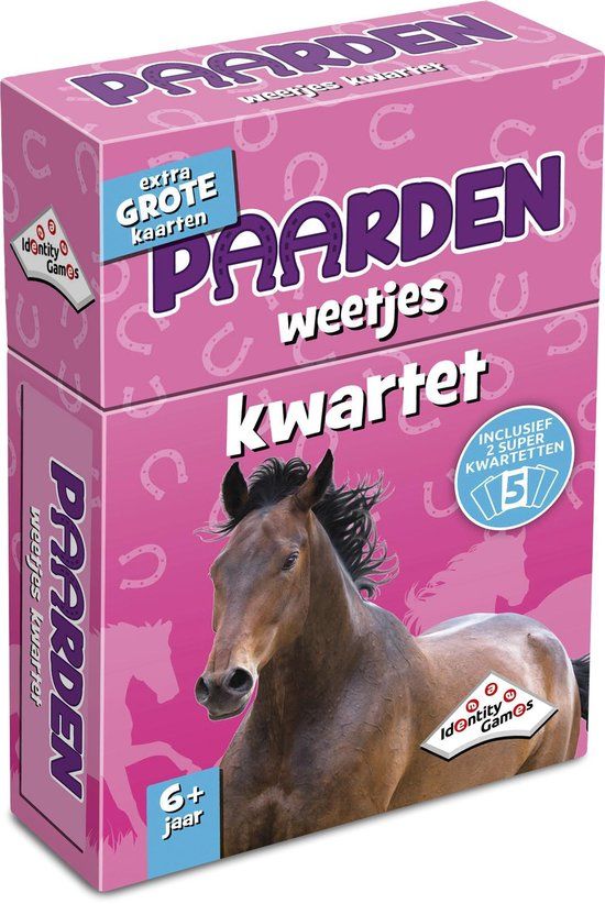 Identity Games Paarden Weetjeskwartet - Bordspel - Multicolor