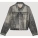 Veste en jean peinte