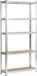 Akord Stalen Opslagrek 90x30x180 cm Zilvergrijs
