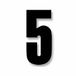 Numeros Blackbird Racing Numeros Adhesivos Carrera dorsal - Pack van 3 stuks PVC 5027