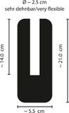 Stroker OV-Großhandel Stroker Masturbator With 2 FUN Wit/Zwart 21 cm