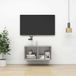 Maison Exclusive - Meuble TV mural, couleur béton, 37x37x72 cm, en panneau de fibres de bois